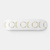 Falling Pagan Horned God Symbol Skateboard (Horizontal)