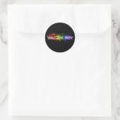 Falling Proud Cosplayer Runder Aufkleber (Tasche)