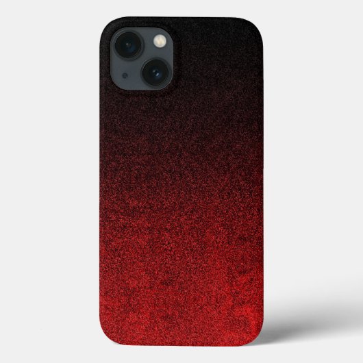 Falling Red & Black Glitzer Gradient Case-Mate iPhone Hülle (Rückseite)