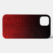 Falling Red & Black Glitzer Gradient Case-Mate iPhone Hülle (Rückseite (Horizontal))