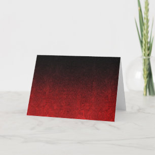 Falling Red & Black Glitzer Gradient Feiertagskarte