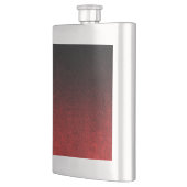 Falling Red & Black Glitzer Gradient Flachmann (Links)