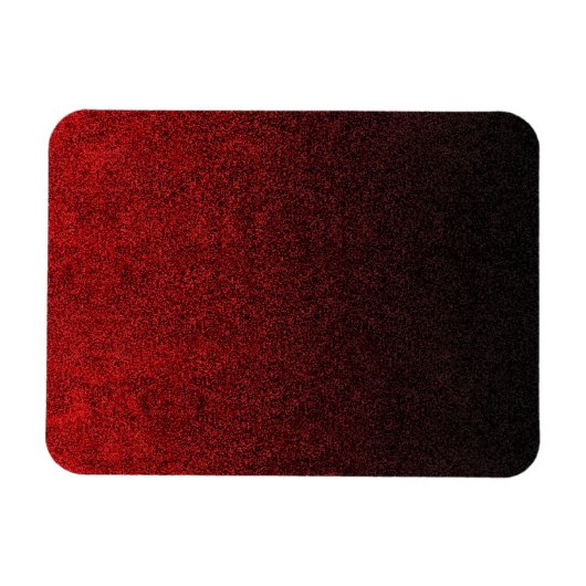 Falling Red & Black Glitzer Gradient Magnet (Horizontal)