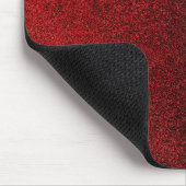 Falling Red & Black Glitzer Gradient Mousepad (Ecke)