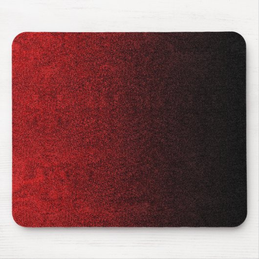 Falling Red & Black Glitzer Gradient Mousepad (Vorne)