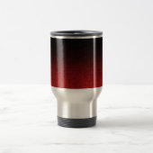 Falling Red & Black Glitzer Gradient Reisebecher (Mittel)