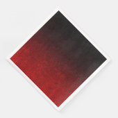 Falling Red & Black Glitzer Gradient Serviette (Ecke)