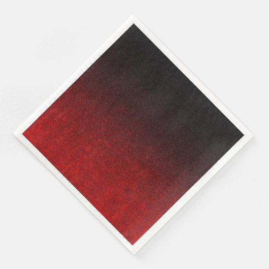 Falling Red & Black Glitzer Gradient Serviette (Ecke)