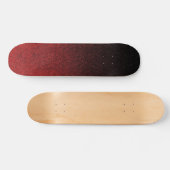 Falling Red & Black Glitzer Gradient Skateboard (Horizontal)