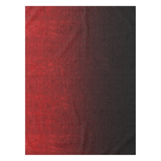 Falling Red & Black Glitzer Gradient Tischdecke (Vorderseite)
