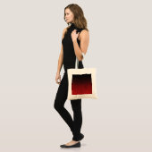 Falling Red & Black Glitzer Gradient Tragetasche (Vorderseite (Model))