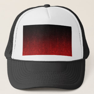 Falling Red & Black Glitzer Gradient Truckerkappe