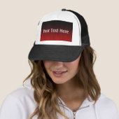 Falling Red & Black Glitzer Gradient Truckerkappe (Beispiel)