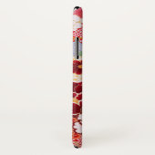 Falling Red Floral Burst Case-Mate iPhone Hülle (Hinten/Rechts)