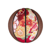 Falling Red Floral Burst Mini Basketball (Vertikal)