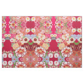 Falling Red Floral Burst Stoff (Yard (91,4 cm))