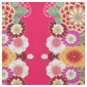 Falling Red Floral Burst Stoff (Muster)