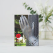 Falling Silent Prayer Postkarte (Stehend Vorderseite)