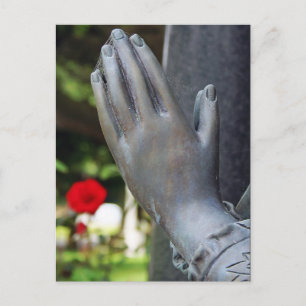Falling Silent Prayer Postkarte