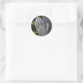 Falling Silent Prayer Runder Aufkleber (Tasche)