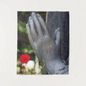 Falling Silent Prayer Wandteppich (Vorderseite)