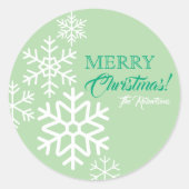 Falling Snowflakes Aufkleber (Vorderseite)
