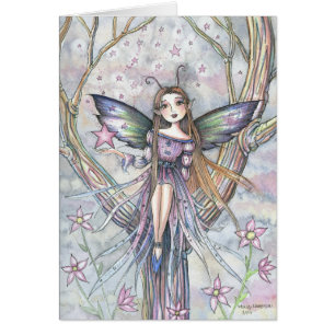 Falling Star Fairy Blank Card von Molly Harrison