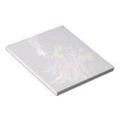 Falling star Fantasy garden Floral art. Notepad Notizblock (angewinkelt)