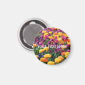 Falling Sunset Floral River Magnet (Vorderseite/Rückseite)