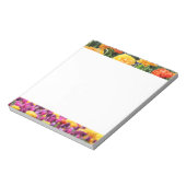 Falling Sunset Floral River Notizblock (Rotiert)