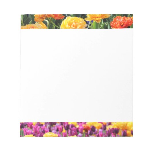 Falling Sunset Floral River Notizblock (Vorderseite)