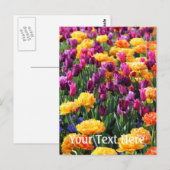 Falling Sunset Floral River Postkarte (Vorne/Hinten)