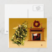 Falling Tree Kitty Postkarte (Vorne/Hinten)