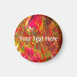 Falling Tropical Sunset Ammolit Magnet