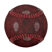 Falling Viktorianisch Skulls Red Baseball (Rückseite)