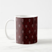Falling Viktorianisch Skulls Red Kaffeetasse (Links)