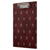 Falling Viktorianisch Skulls Red Klemmbrett (Links)