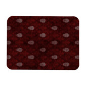 Falling Viktorianisch Skulls Red Magnet (Horizontal)