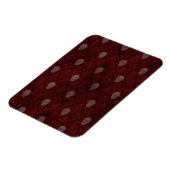 Falling Viktorianisch Skulls Red Magnet (Linke Seite)