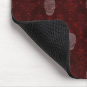 Falling Viktorianisch Skulls Red Mousepad (Ecke)