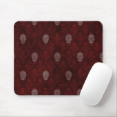 Falling Viktorianisch Skulls Red Mousepad (Mit Mouse)