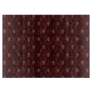 Falling Viktorianisch Skulls Red Schneidebrett