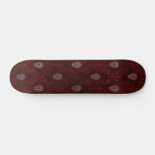 Falling Viktorianisch Skulls Red Skateboard (Horizontal)