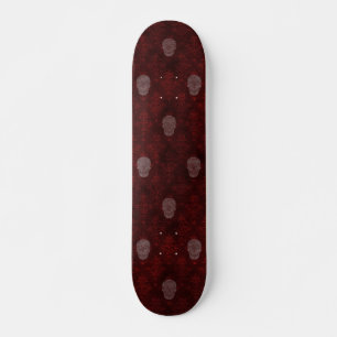 Falling Viktorianisch Skulls Red Skateboard