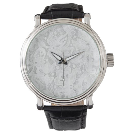 Falling White Lace Armbanduhr (Vorderseite)