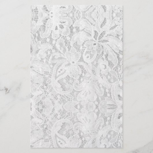 Falling White Lace Briefpapier (Vorderseite)