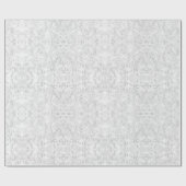 Falling White Lace Geschenkpapier (Flach)