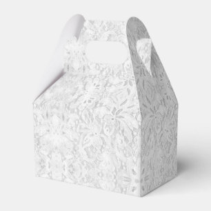 Falling White Lace Geschenkschachtel