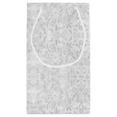 Falling White Lace Kleine Geschenktüte (Rückseite)