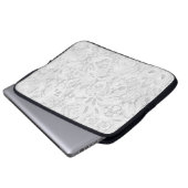 Falling White Lace Laptopschutzhülle (Vorne Knopf)